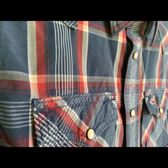 Western Snap Button Up Shirt in Plaid - Picture 2 of 3